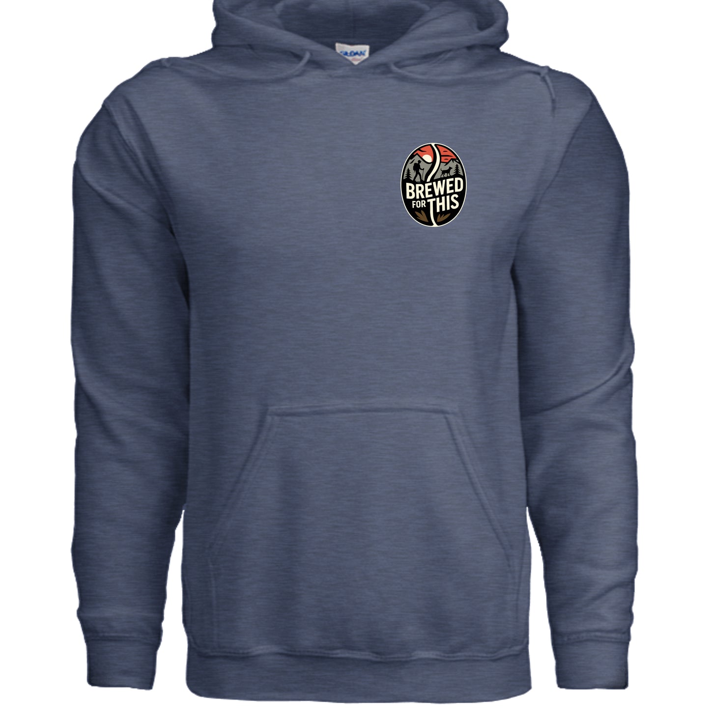 Heather Sport Dark Navy - G185 - FRONT