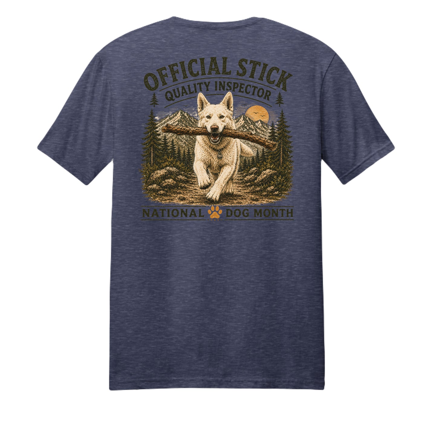 Team Navy Heather - PC455 - BACK