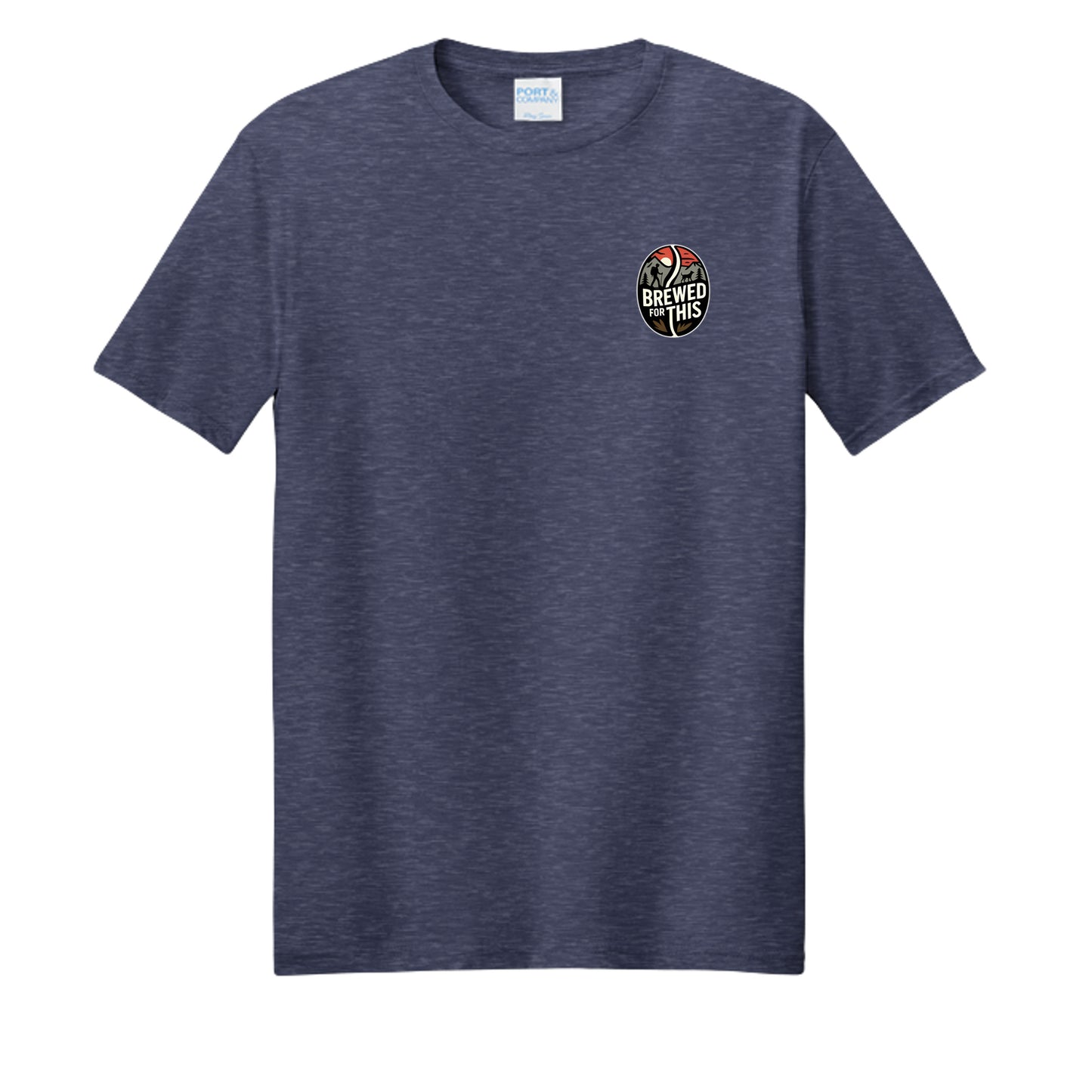 Team Navy Heather - PC455 - FRONT