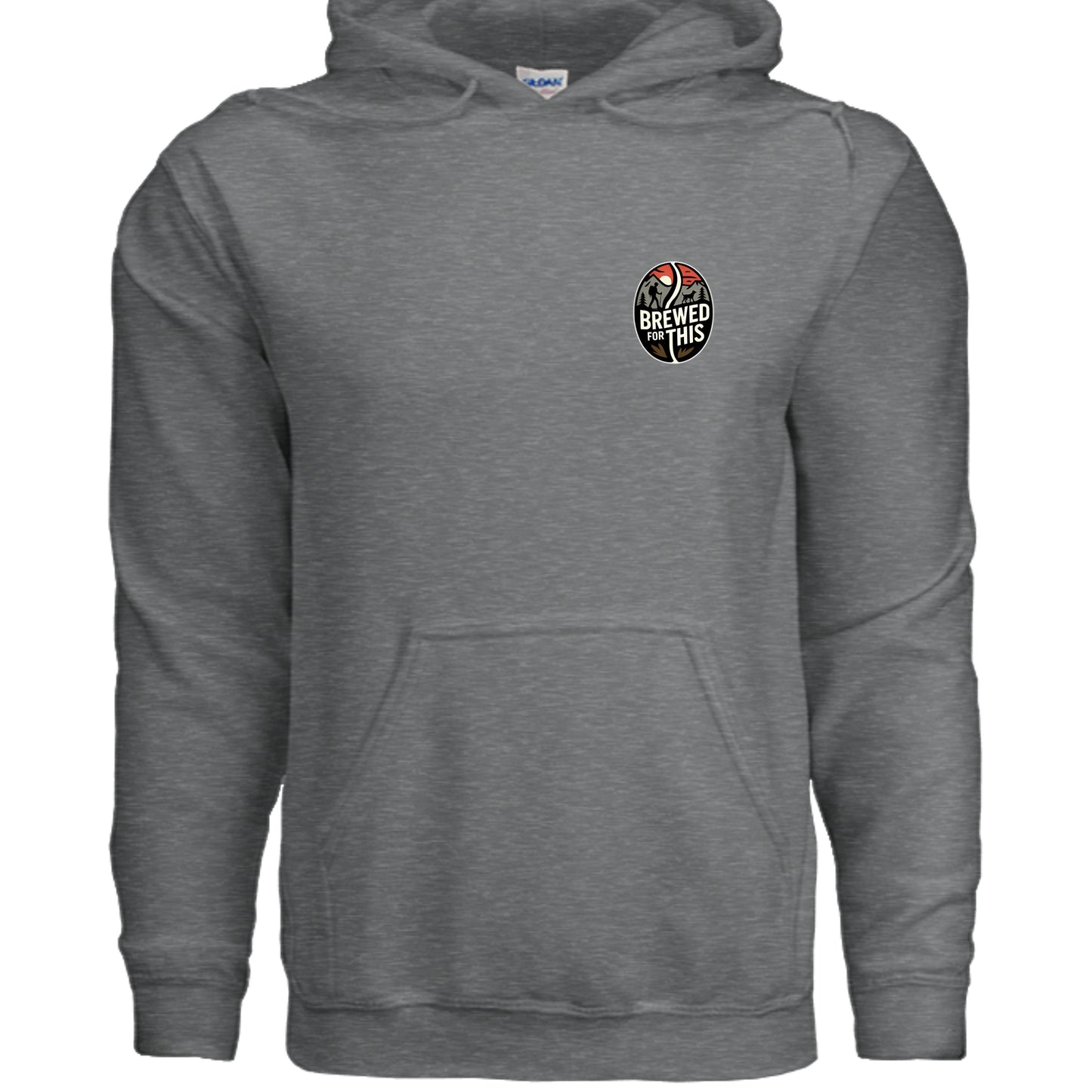 Fan Charcoal Heather - G185 - FRONT