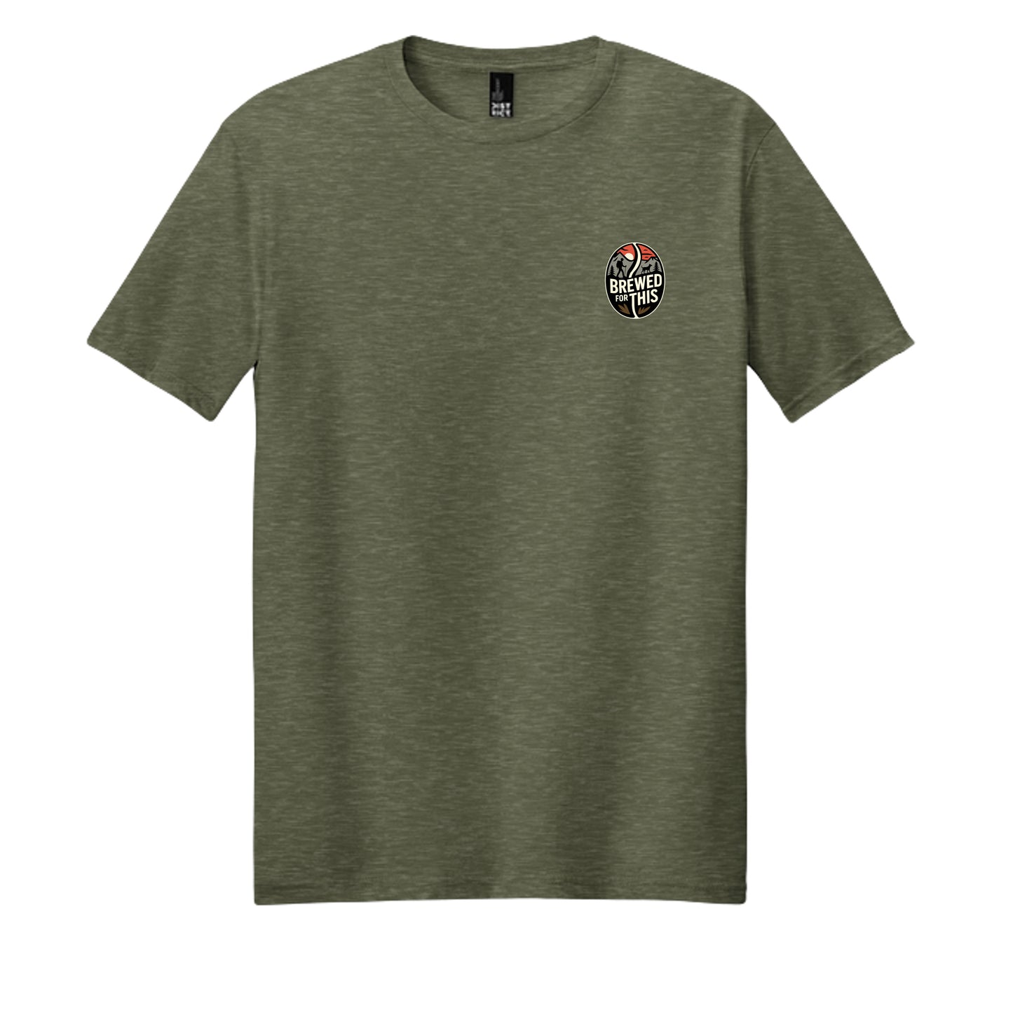 Heathered Olive - DM108 - FRONT