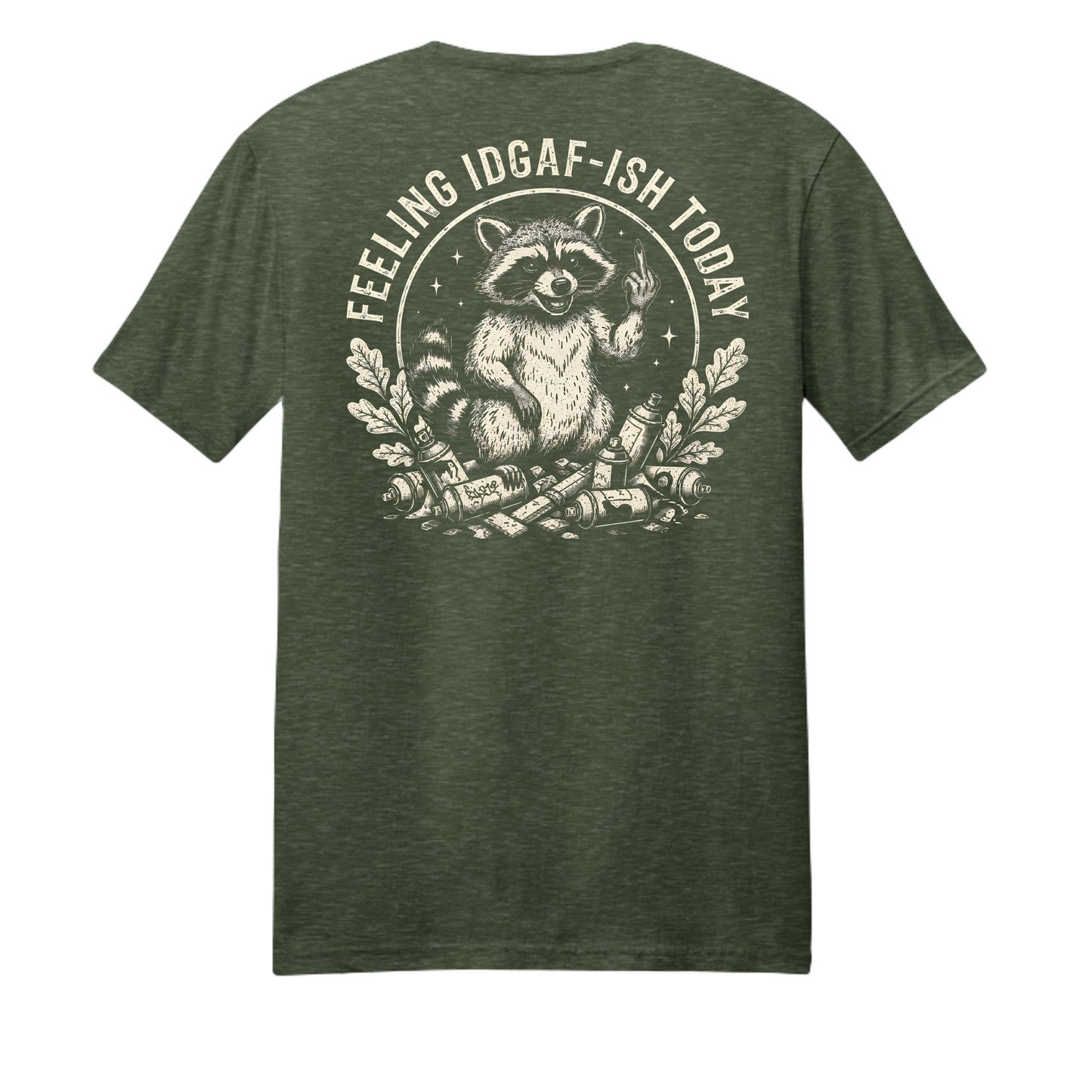 Heathered Forest Green - DM108 - BACK