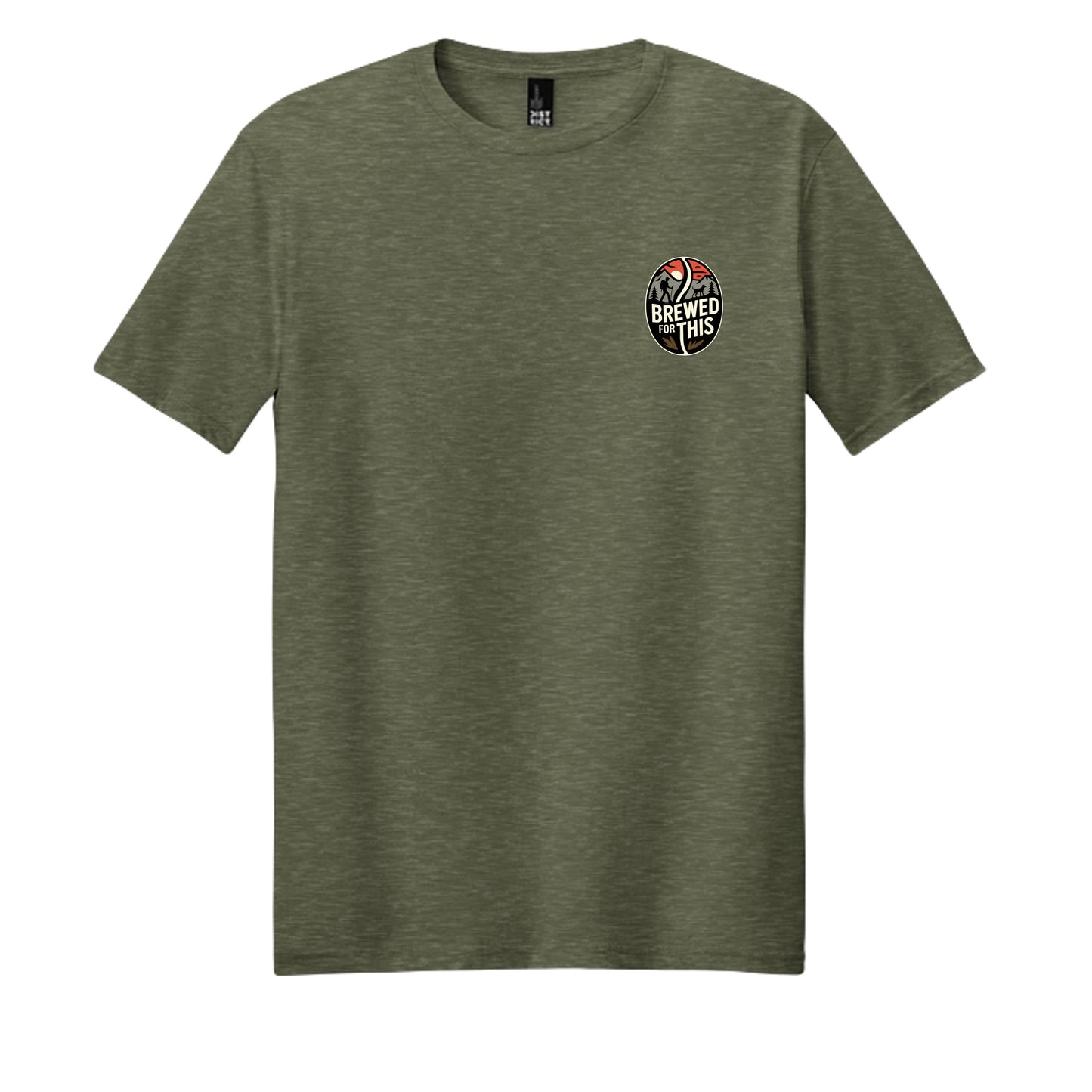 Heathered Olive - DM108 - FRONT