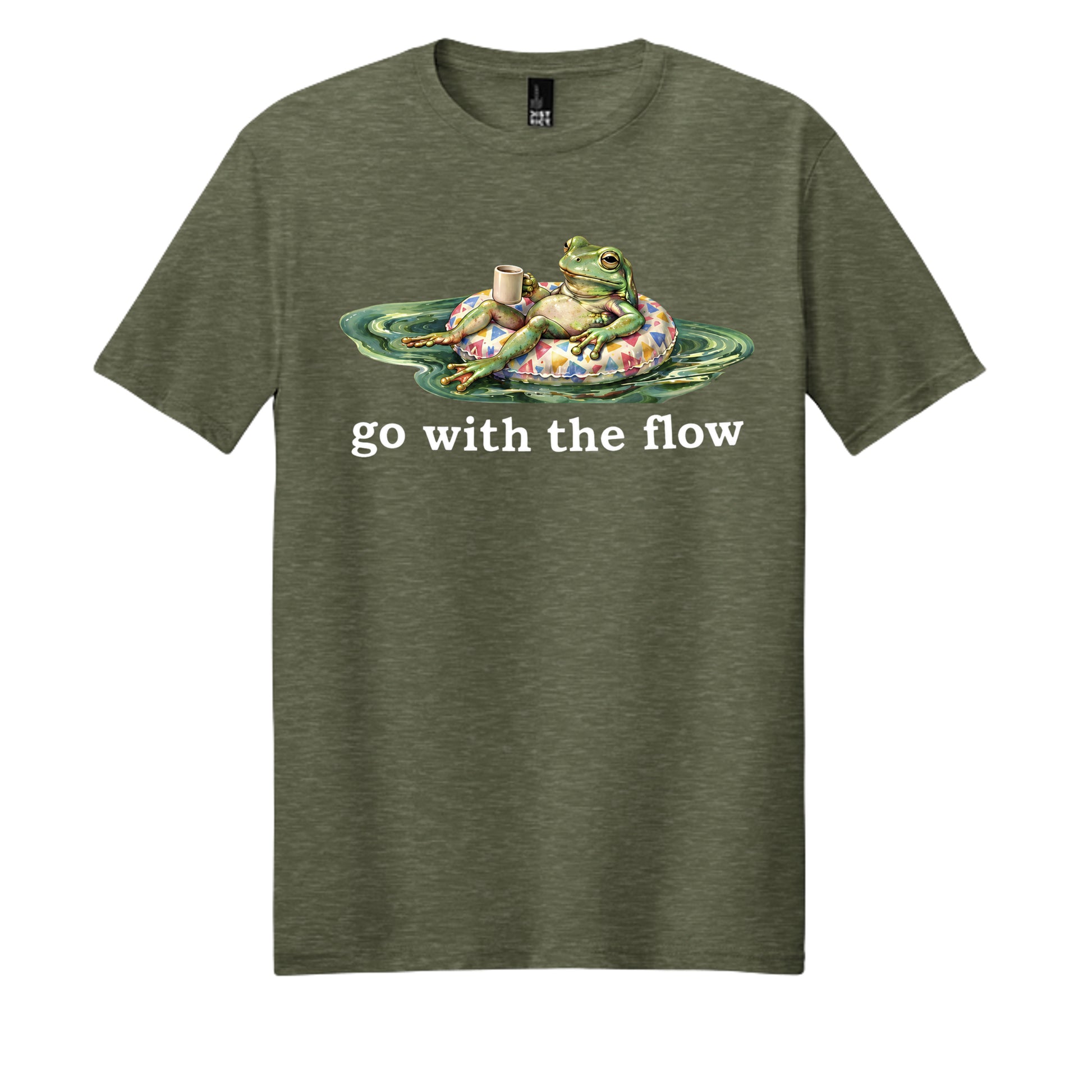 Heathered Olive - DM108 - FRONT