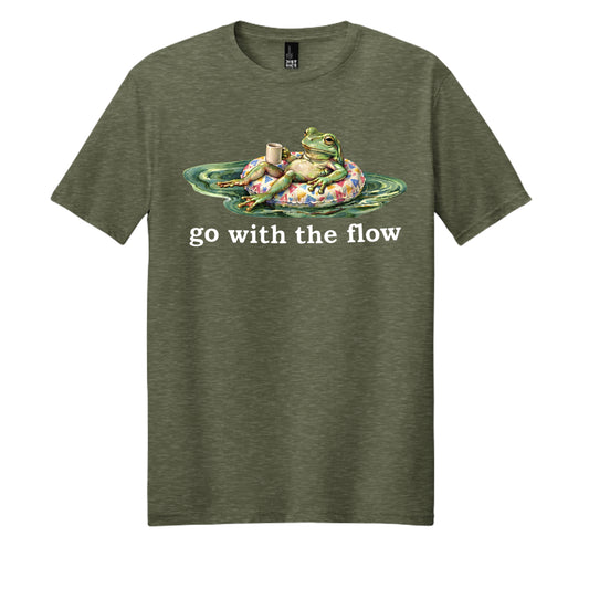 Heathered Olive - DM108 - FRONT