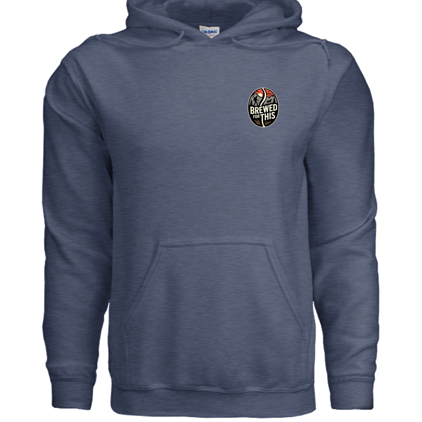 Heather Sport Dark Navy - G185 - FRONT
