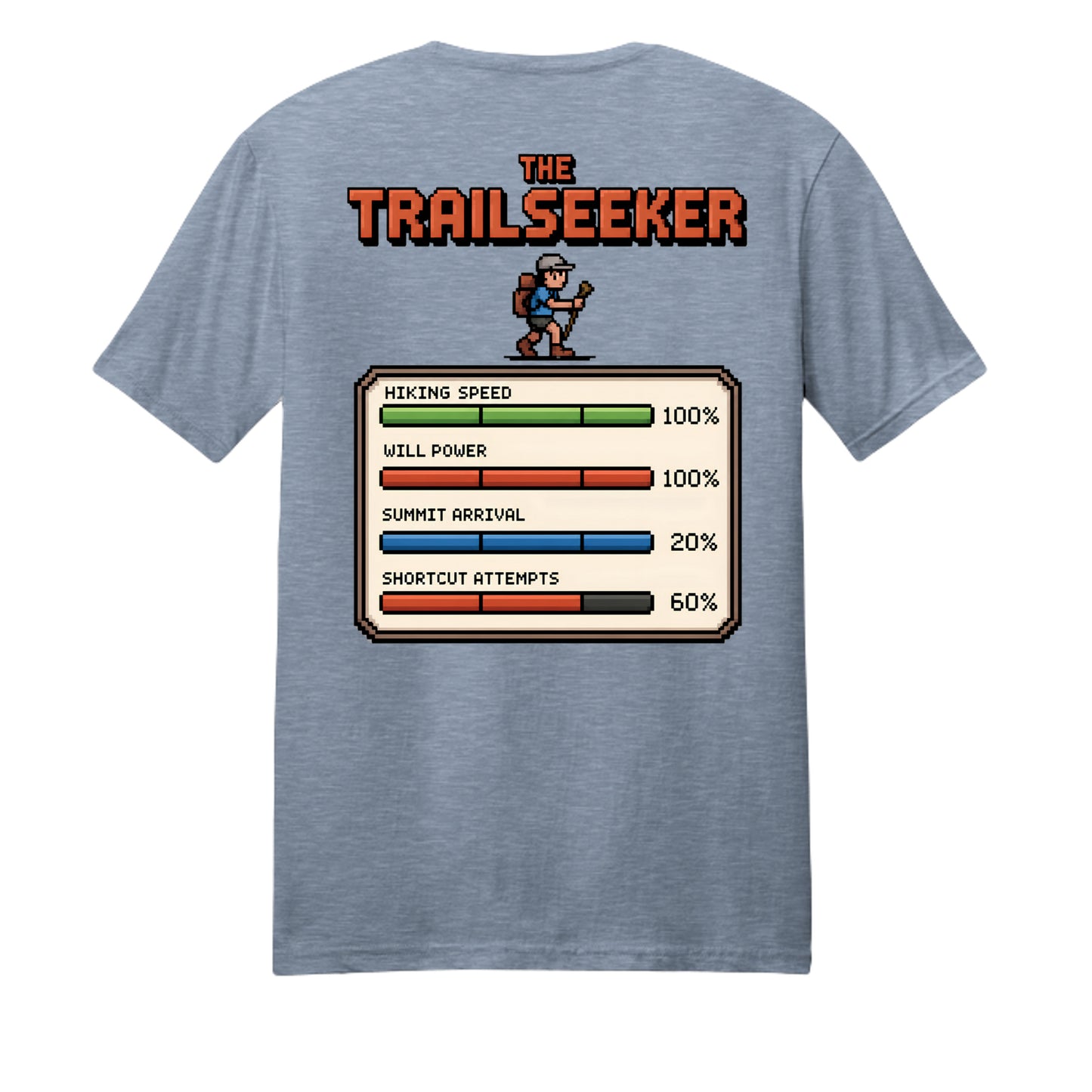 Flint Blue Heather - DM108 - BACK