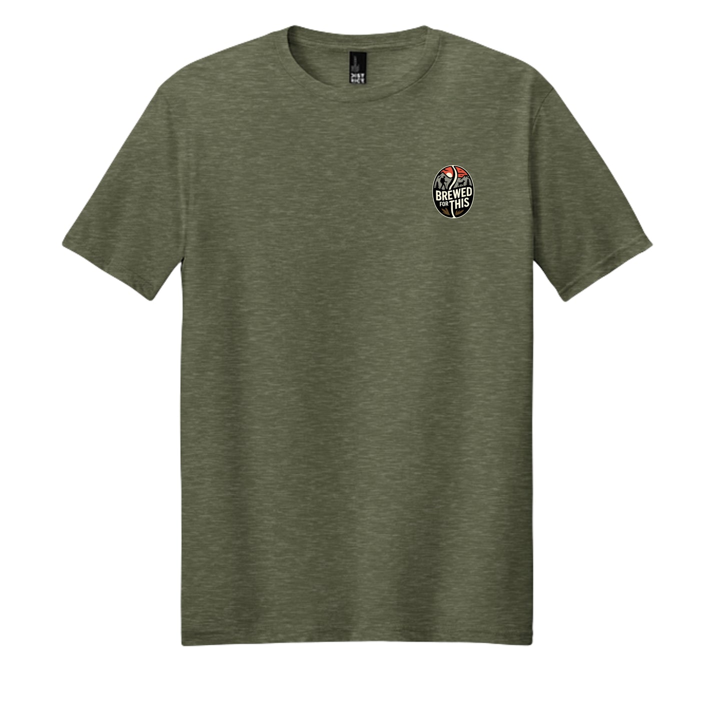 Heathered Olive - DM108 - FRONT